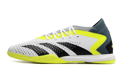 Men's Adidas Predator Accuracy.3 IC Football Shoes - White/Black/Yellow
