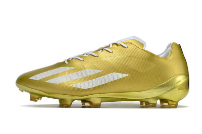 Men's Adidas X Crazyfast.1 FG Football Boots - Gold/White