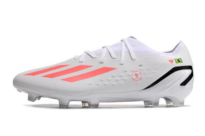 Men's Adidas X Speedportal.1 Brazil FG Football Boots - White/Orange/Black