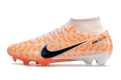 Men's Nike Air Zoom Mercurial Superfly 9 Academy FG Football Boots - Orange/Black/Purple