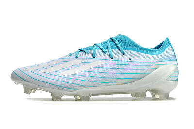Men's Adidas X Speedportal.1 TF Football Boots - White/Blue