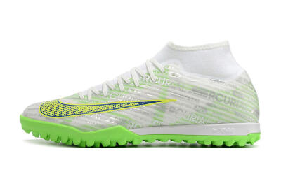 Men's Nike Air Zoom Mercurial Superfly 9 Academy TF Football Shoes - White/Green/Yellow