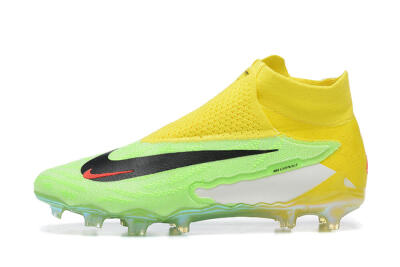 Men's Nike Phantom GX Elite DF FG Football Boots - Green/Yellow/Black