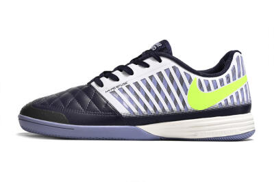 Men's Nike Lunar Gato 2 IC Football Shoes - Blue/White/Green