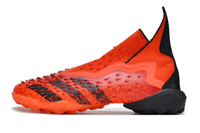 Men's Adidas Predator Freak+ TF Football Shoes - Orange/Black