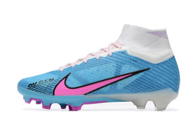 Men's Nike Air Zoom Mercurial Superfly 9 Elite FG Football Boots - Blue/Pink/White