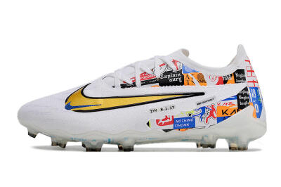 Men's Harry Kane X Nike Phantom GX Elite FG Football Boots - White/Rainbow