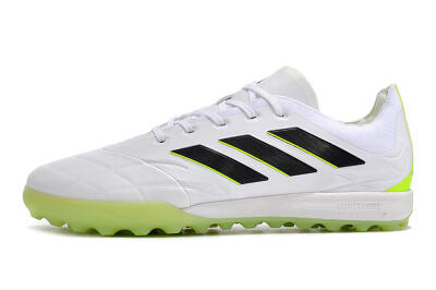 Men's Adidas Copa Pure.3 TF Football Shoes - White/Black/Green