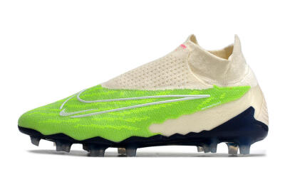 Men's Nike Phantom GX Elite DF Link FG Football Boots - Green/White/Beige