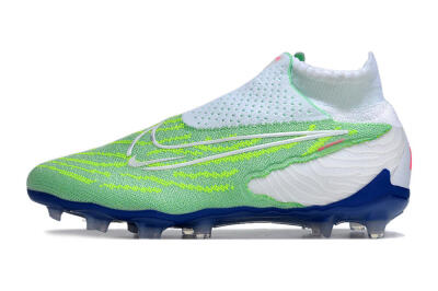 Unisex Nike Phantom GX DF Elite FG Football Boots - Green/White/Blue