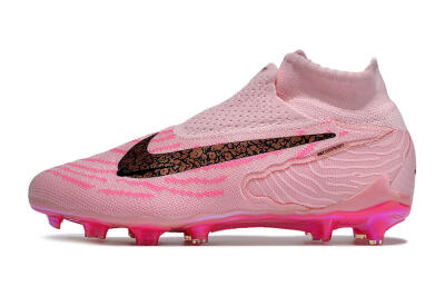 Unisex Nike Phantom GX Elite FG Football Boots - Pink/Black/Gold
