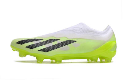 Men's Adidas X Crazyfast.1 LL FG Football Boots - Green/Black/White