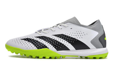 Men's Adidas Predator Accuracy.3 TF Football Shoes - White/Black/Green/Grey