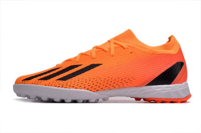 Men's Adidas X Speedportal.3 TF Football Shoes - Orange/Black/White