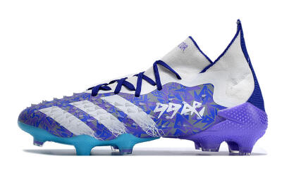 Men's Adidas Predator Freak.1 FG Football Boots - Purple/White/Blue