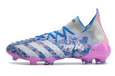 Men's Adidas Predator Freak.1 FG Football Boots - Purple/White/Blue/Pink