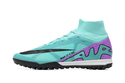 Men's Nike Air Zoom Mercurial Superfly 9 Elite TF Football Shoes - Blue/Black/Purple