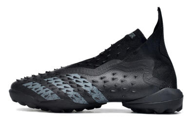 Unisex Adidas Predator Freak+ TF Football Shoes - Black/Silver