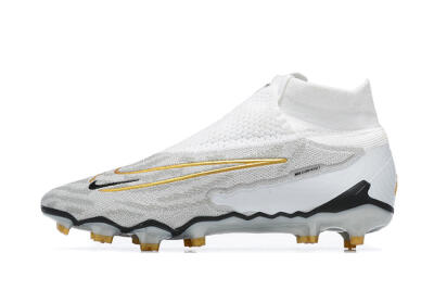 Men's Nike Phantom GX Elite DF FG Football Boots - White/Gold/Black