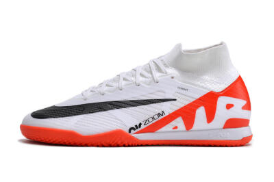 Men's Nike Air Zoom Mercurial Superfly 9 Elite IC Football Shoes - White/Black/Red
