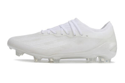 Men's Adidas X Crazyfast.1 FG Football Boots - White/White/White