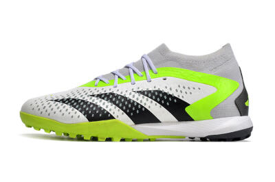 Men's Adidas Predator Accuracy.1 TF Football Shoes - White/Black/Green