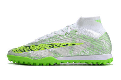 Unisex Nike Air Zoom Mercurial Superfly 9 Elite TF Football Shoes - Green/White/Silver