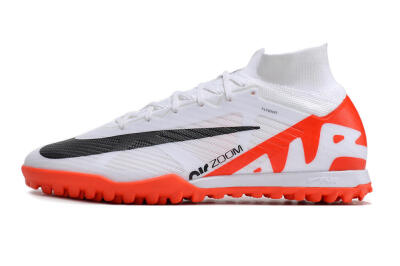 Unisex Nike Mercurial Superfly 9 Elite TF Football Shoes - White/Black/Red
