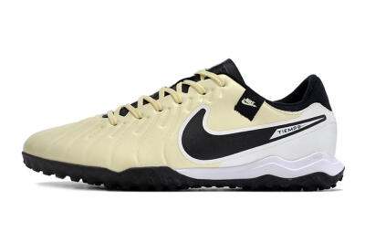 Men's Nike Tiempo Legend 10 TF Football Shoes - Yellow/Black/White