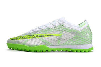 Unisex Nike Air Zoom Mercurial Vapor 15 Elite TF Football Shoes - Green/White/Silver