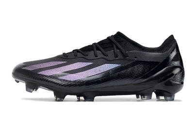 Men's Adidas X Crazyfast.1 FG Football Boots - Black/Purple