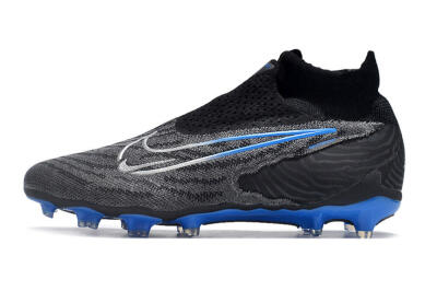 Men's Nike Phantom GX Elite DF Link FG Football Boots - Grey/Black/Blue