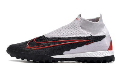 Men's Nike Phantom GX Elite DF Link TF Football Shoes - White/Black/Red