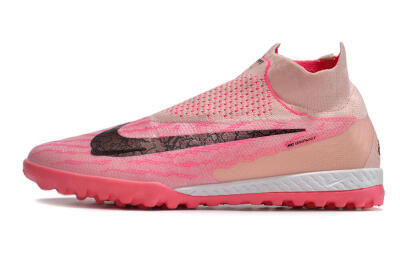 Men's Nike Phantom GX Elite DF Link TF Football Shoes - Pink/Black/White