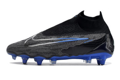Men's Nike Phantom GX Elite DF Link Pro SG Football Boots - Black/Grey/Blue