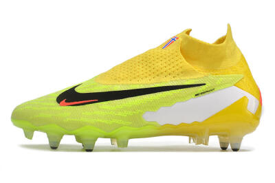 Men's Nike Phantom GX Elite DF Link Pro SG Football Boots - Yellow/Green/Black/White