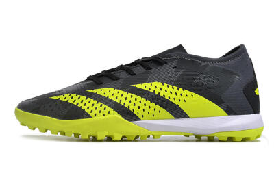 Men's Adidas Predator Accuracy.3 TF Football Shoes - Black/Green/White