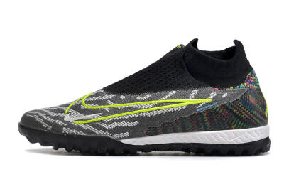 Men's Nike Phantom GX Elite DF Link TF Football Shoes - Grey/Rainbow