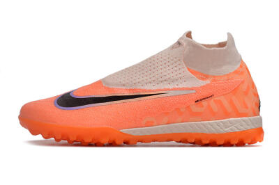 Men's Nike Phantom GX Elite DF Link TF Football Shoes - Orange/Pink/Black/Purple
