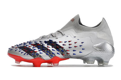 Unisex Adidas Predator Freak.1 FG Football Boots - Silver/Blue/Red/Black