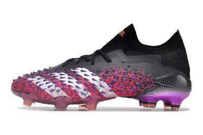 Unisex Adidas Predator Freak.1 FG Football Boots - Black/Pink/Purple