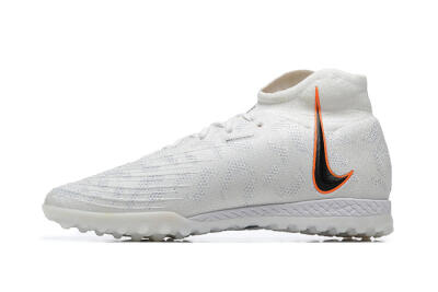Men's Nike Phantom GX DF Elite TF Football Shoes - White/Black/Orange