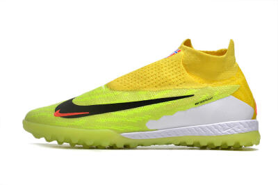 Men's Nike Phantom GX Elite DF Link TF Football Shoes - Yellow/Black/Red