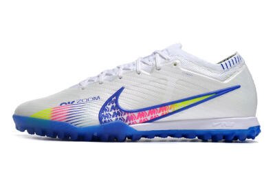 Men's Nike Air Zoom Mercurial Vapor 15 Elite TF Football Shoes - White/Blue/Pink