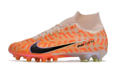 Unisex Nike Air Zoom Mercurial Superfly 9 Elite AG Football Boots - Pink/Black/Purple