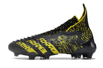 Men's Adidas Predator Freak.1 FG Football Boots - Black/Yellow