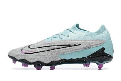 Men's Nike Phantom GX Elite FG Football Boots - Grey/Blue/Black