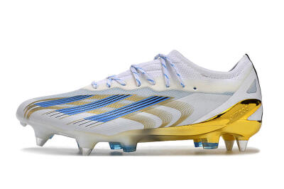Men's Adidas X Crazyfast.1 SG Football Boots - White/Blue/Gold