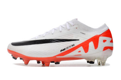 Men's Nike Air Zoom Mercurial Vapor 15 Elite SG Football Boots - White/Black/Red