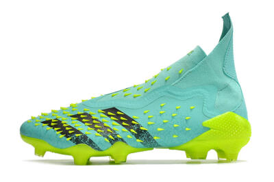 Unisex Adidas Predator Freak+ FG Football Boots - Blue/Black/Green